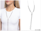 Synchronized SHIMMER - White Necklace