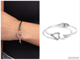 The Key to Romance - White Bracelet