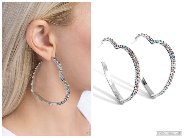 Halftime Hearts - Multi Hoop Earring