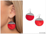 SHELL Out - Red Earring