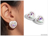 Heartfelt Haute - White Post Earring