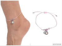 Oyster Overture - Pink Anklet
