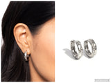 Perceptive Polish - White Hoop Earring