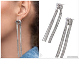 All STRANDS On Deck - Silver Post Earring