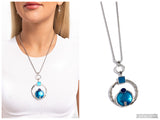 Tastefully Transparent - Blue Necklace