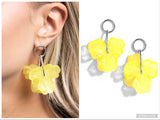 Glassy Garden - Yellow Post Earring