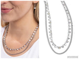 Delicate Dame - White Necklace
