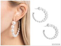 Candidate Class - White Hoop Earring