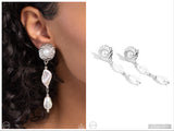 Modest MVP - White Clip-on Earring