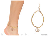 Pampered Peacemaker - Gold Anklet