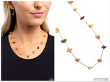 Narrow Novelty - Brown Necklace