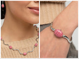 Striped Season - Pink Necklace