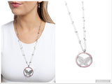 Festive Flight - Pink Necklace