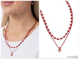 Cupid Combo - Red Necklace