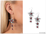 Tapered Tiers - Red Earring