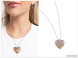 Hallucinatory Hearts - Orange Necklace