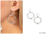 Refined Rotation - White Earring