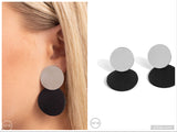 Leather Leader - Black Clip-on Earring