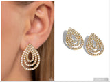 Red Carpet Reverie - Gold Post Earring