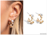 Dazzling Daydream - Gold Hoop Earring