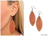 Leather Lounge - Brown Earring