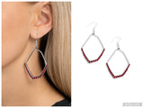 Bent on Success - Red Earring