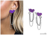 Altered Affection - Purple Post Earring
