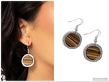 Pendant Paradox - Brown Earring