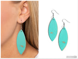 Leather Lounge - Blue Earring