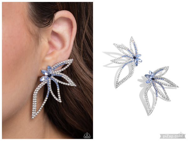 Twinkling Tulip - Blue Post Earring