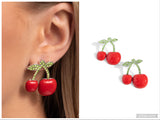 Charming Cherries - Red Earring
