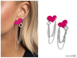 Altered Affection - Pink Post Earring