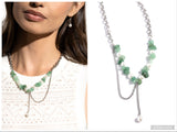Nostalgically Noble - Green Necklace