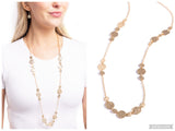 Elongated Elegance - Gold Necklace