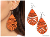 Caribbean Coral - Orange Earring