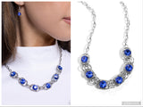 Serrated Sensation - Blue Necklace