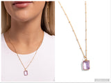 Suave Simplicity - Purple Necklace