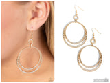 Spin Your HEELS - Gold Earring