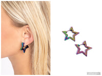 In A Galaxy STAR, STAR Away - Multi Hinge Hoop Earring