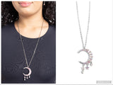 Lunar Landmark - Pink Necklace