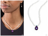 PEARL-demonium - Purple Necklace