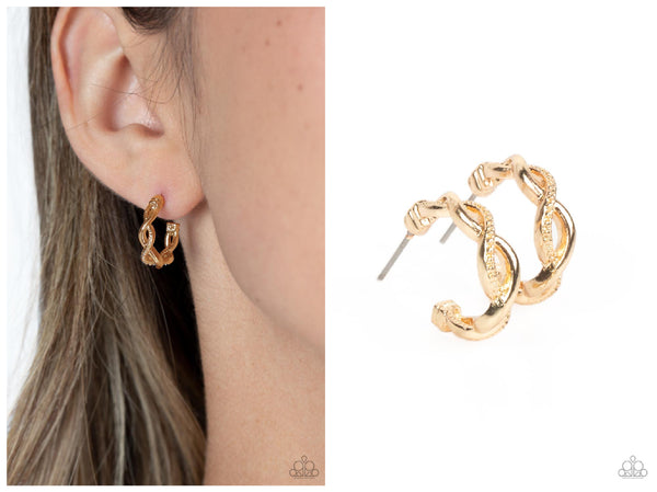 Infinite Incandescence - Gold Hoop Earring