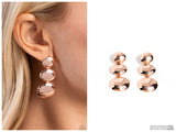 Futuristic Fantasy - Rose Gold Post Earring
