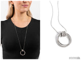 In the Swing of RINGS - White Necklace