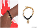 Locked and Loved - Black Bracelet