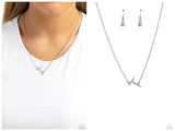 INITIALLY Yours - T - White Necklace