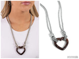 Lead with Your Heart - Brown Necklace