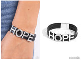 Hopeful Haute - Black Bracelet