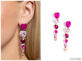 Cascading Casanova - Pink Post Earring