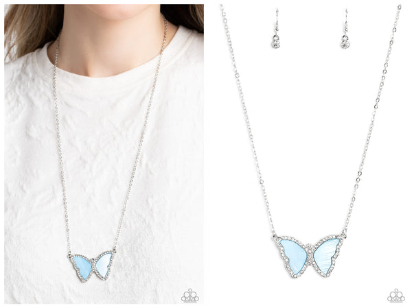 SHELL-bound - Blue Necklace